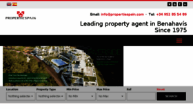 What Propertiespain.com website looked like in 2018 (5 years ago)