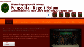 What Pn-batam.go.id website looked like in 2018 (5 years ago)