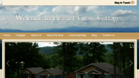 What Pleasantgrovecottages.com website looked like in 2018 (5 years ago)