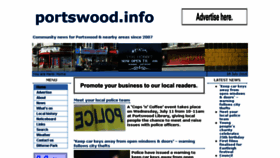 What Portswood.info website looked like in 2018 (5 years ago)