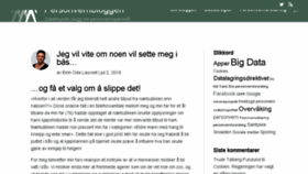What Personvernbloggen.no website looked like in 2018 (5 years ago)