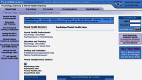 What Psychdirectory.com website looked like in 2018 (5 years ago)