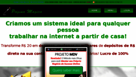 What Paginamagica.com.br website looked like in 2018 (5 years ago)