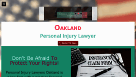What Personalinjurylawyer-oakland.com website looked like in 2018 (5 years ago)