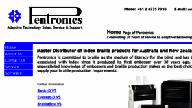 What Pentronics.com.au website looked like in 2018 (5 years ago)