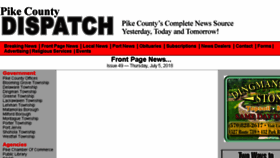 What Pikedispatch.com website looked like in 2018 (5 years ago)