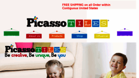 What Picassotiles.com website looked like in 2018 (5 years ago)