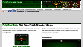 What Pubsnooker.com website looked like in 2018 (5 years ago)