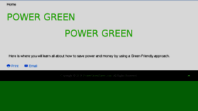 What Powergreensaver.com website looked like in 2018 (7 years ago)