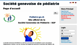 What Pediatre-ge.ch website looked like in 2018 (5 years ago)