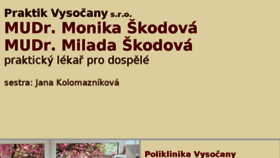 What Praktikvysocany.cz website looked like in 2018 (5 years ago)