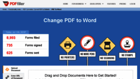 What Pdf-to-word.pdffiller.com website looked like in 2018 (5 years ago)