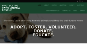 What Protectingpawsanimalrescue.org website looked like in 2018 (5 years ago)
