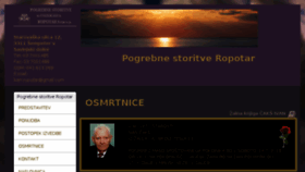 What Pogrebne-storitve-ropotar.si website looked like in 2018 (5 years ago)
