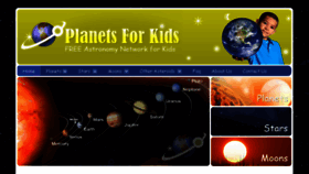 What Planetsforkids.org website looked like in 2018 (5 years ago)