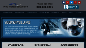 What Provideosecurity.com website looked like in 2018 (5 years ago)
