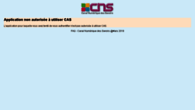 What Portail.cns-edu.com website looked like in 2018 (5 years ago)