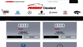 What Penskecleveland.com website looked like in 2018 (5 years ago)