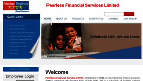 What Peerlessfinance.in website looked like in 2018 (5 years ago)