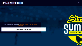 What Planet-ice.co.uk website looked like in 2018 (5 years ago)