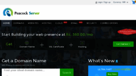 What Peacockserver.com website looked like in 2018 (5 years ago)