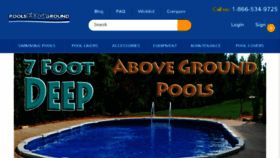 What Poolsaboveground.com website looked like in 2018 (5 years ago)