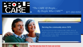 What Peoplecare.com website looked like in 2018 (5 years ago)