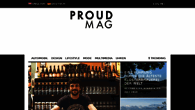 What Proudmag.com website looked like in 2018 (5 years ago)