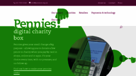 What Pennies.org.uk website looked like in 2018 (5 years ago)