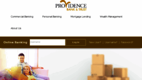 What Providence.bank website looked like in 2018 (5 years ago)