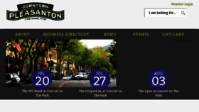 What Pleasantondowntown.net website looked like in 2018 (5 years ago)