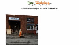 What Pine-workshop.com website looked like in 2018 (5 years ago)