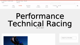 What Performancetechnicalracing.co.uk website looked like in 2018 (5 years ago)