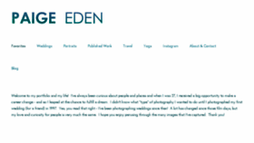 What Paigeeden.com website looked like in 2018 (5 years ago)