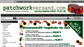 What Patchworkversand.com website looked like in 2018 (5 years ago)
