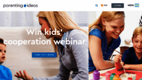 What Parentingideas.com.au website looked like in 2018 (5 years ago)