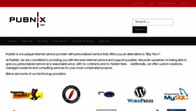 What Pubnix.net website looked like in 2018 (5 years ago)