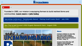 What Practicalfarmers.org website looked like in 2018 (5 years ago)