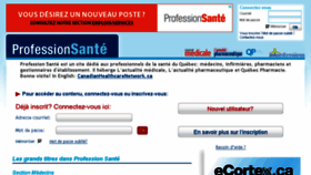 What Professionsante.ca website looked like in 2018 (5 years ago)