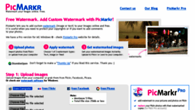 What Picmarkr.com website looked like in 2018 (5 years ago)