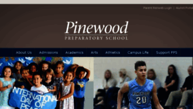 What Pinewoodprep.com website looked like in 2018 (5 years ago)