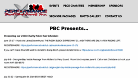 What Performanceboatclub.ca website looked like in 2018 (5 years ago)