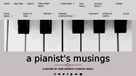 What Pianistmusings.com website looked like in 2018 (5 years ago)
