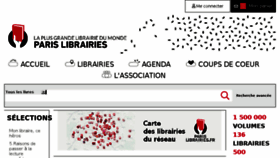What Parislibrairies.fr website looked like in 2018 (5 years ago)