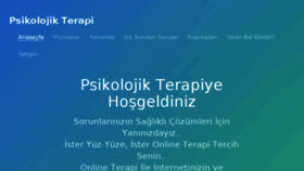 What Psikolojikterapi.net website looked like in 2018 (5 years ago)