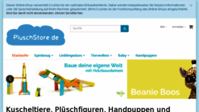 What Plueschstore.de website looked like in 2018 (5 years ago)