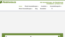 What Pferdetermine.de website looked like in 2018 (5 years ago)