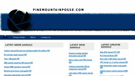 What Pinemountainposse.com website looked like in 2018 (5 years ago)
