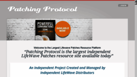 What Patchingprotocol.com website looked like in 2018 (5 years ago)