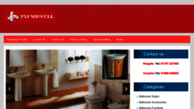 What Plumbwell.co.uk website looked like in 2018 (5 years ago)